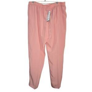 NWT Regal Fashions 1X Coral Pink Pull On Pants/Trousers [0278]